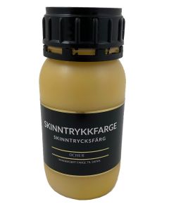 TRYCKFÄRG till skinnfällar gul 250 ml