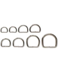 D-RING svetsad nickel 14 x 11 x 2,3 mm10 pack