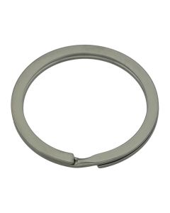 NYCKELRING  flat svart 30 mm 10 pack