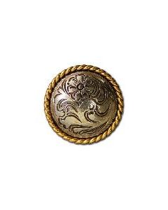 CONCHO rep 32 mm silver/guld