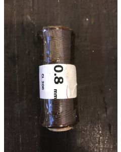 TRÅD flätad vaxad 206 brun 0,8 mm 50 m