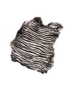 KANINSKINN "zebra" ca 30 x 20 cm