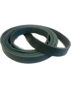 LÄDERREM fettad grön 3-3,5 mm 80 mm
