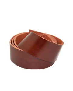 LÄDERREM fettad rödbrun 3-3,5 mm 45 mm