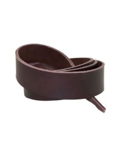 LÄDERREM fettad mörkbrun 3-3,5 mm 45 mm