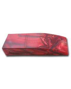 SKAFTÄMNE acryl röd/svart ca 25 x 40 x 120 mm