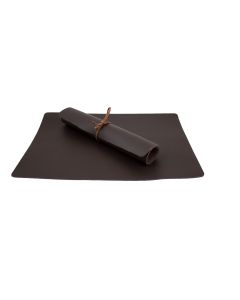 BORDSTABLETT  läder svart struktur 42 x 30 cm ca 1,1-1,3 mm