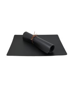 BORDSTABLETT i läder svart 42 x 30 cm ca 2,5 mm